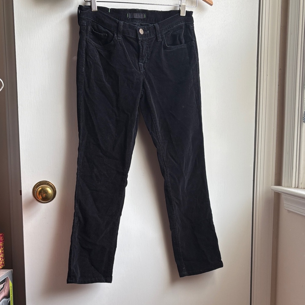 J Brand Black Corduroy Pencil Leg Jeans Style 612 Pants sz 27